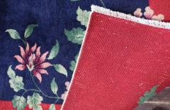 Antique Art Deco Chinese Carpet Amazing Color 79 x 97  - 3969127