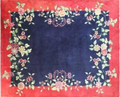 Antique Art Deco Chinese Carpet Amazing Color 79 x 97  - 3969128