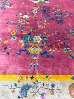 Antique Art Deco Chinese Carpet Dragon Rug c 1910 - 3969734