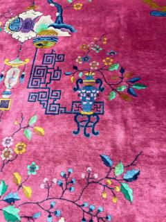 Antique Art Deco Chinese Carpet Dragon Rug c 1910 - 3969812