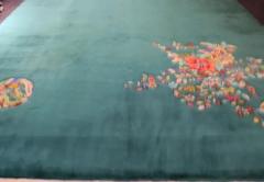 Antique Art Deco Chinese Carpet Dragon and Paradise - 3969392