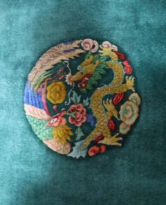 Antique Art Deco Chinese Carpet Dragon and Paradise - 3969396