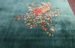 Antique Art Deco Chinese Carpet Dragon and Paradise - 3969417
