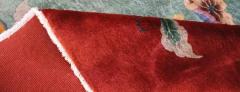 Antique Art Deco Chinese Carpet Most Pleasant 89 x 112  - 3967719