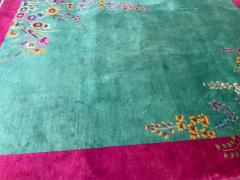 Antique Art Deco Chinese Carpet c 1920s - 3969709