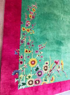 Antique Art Deco Chinese Carpet c 1920s - 3969763