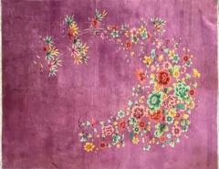 Antique Art Deco Chinese Oriental Carpet Excellent - 3969985