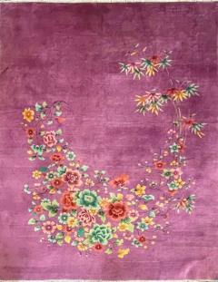 Antique Art Deco Chinese Oriental Carpet Excellent - 4362211