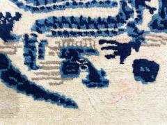 Antique Art Deco Chinese Peking Dragon Rug - 3973594
