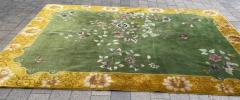 Antique Art Deco Chinese Rug Butterfly Meet finely - 3970212