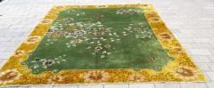 Antique Art Deco Chinese Rug Butterfly Meet finely - 3970216