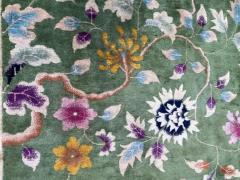 Antique Art Deco Chinese Rug Butterfly Meet finely - 3970286