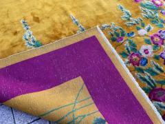 Antique Art Deco Chinese Rug Signed c 1920 Gold color - 3967545