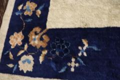 Antique Art Deco Chinese peking Rug 4 x 69  - 3967877