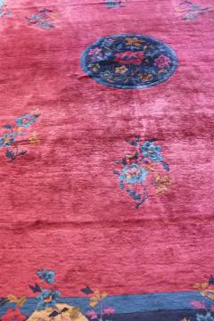 Antique Art Deco Manderin Manchester Wool Carpet Signed - 3969157