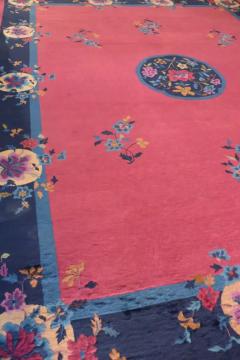 Antique Art Deco Manderin Manchester Wool Carpet Signed - 3969212