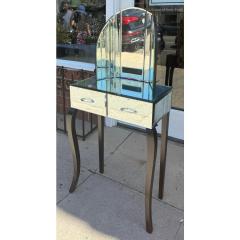 Antique Art Deco Mirrored Tri Fold Vanity - 4317183