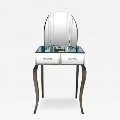 Antique Art Deco Mirrored Tri Fold Vanity - 4319622
