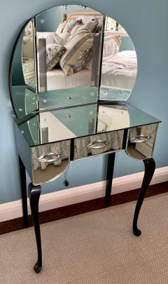 Antique Art Deco Mirrored Vanity Table - 2117365