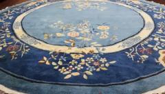 Antique Art Deco Peking Chinese Circular Rug 78  - 3967697