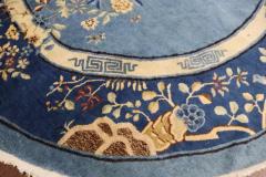 Antique Art Deco Peking Chinese Circular Rug 78  - 3967702
