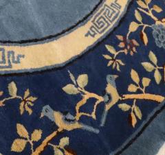 Antique Art Deco Peking Chinese Circular Rug 78  - 3967725