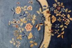 Antique Art Deco Peking Chinese Circular Rug 78  - 3967737