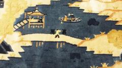 Antique Art Deco Peking Rug Scene Design - 3967558