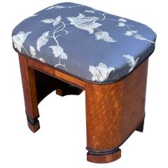 Antique Art Deco Vanity Stool Bench Stool - 4306749