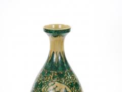 Antique Asian Porcelain Vase Figural Landscape Intricate Foliate Decoration - 4794061
