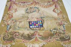 Antique Aubusson Design Tapestry 27 x 29 - 4241095