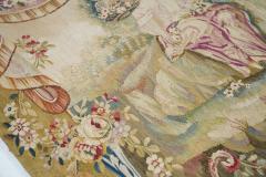 Antique Aubusson Design Tapestry 27 x 29 - 4241098