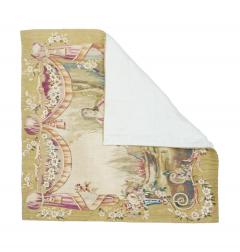 Antique Aubusson Design Tapestry 28 x 28 - 4241085
