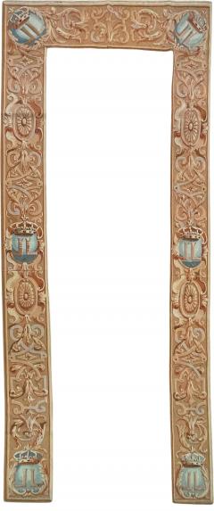 Antique Aubusson Door Window Panel - 4362348