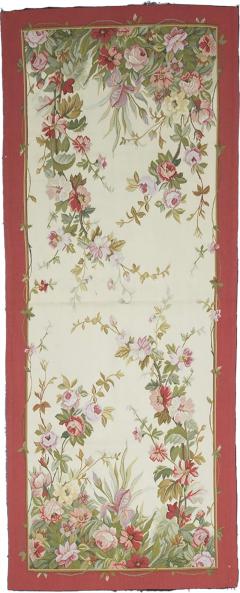 Antique Aubusson Rug 30 x 60  - 4279312