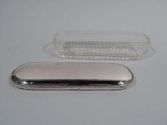 Antique Austrian Classical Silver and Glass Vanity Jar - 3750181