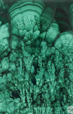 Antique Austrian Malachite Lidded Dresser Box - 3997832