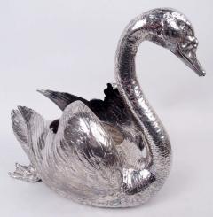 Antique Austrian Silver Centerpiece Swan - 4533650