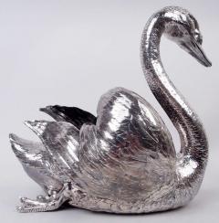 Antique Austrian Silver Centerpiece Swan - 4533651
