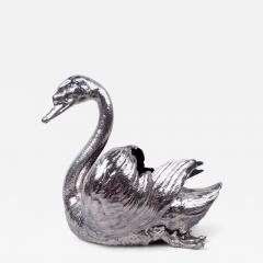 Antique Austrian Silver Centerpiece Swan - 4534128