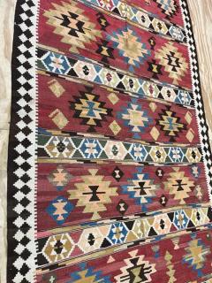 Antique Azerbaijan Kilim rug unusual 20th century - 3971491