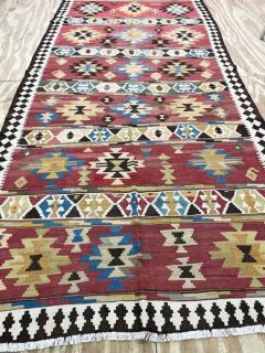 Antique Azerbaijan Kilim rug unusual 20th century - 3971496