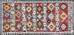 Antique Azerbaijan Kilim rug unusual 20th century - 3971512
