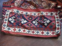 Antique Azerbaijan Shahsavan Cargo Bag or Mafrash Bedding Bags Soumak Kilim - 3961402