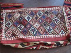 Antique Azerbaijan Shahsavan Cargo Bag or Mafrash Bedding Bags Soumak Kilim - 3961404