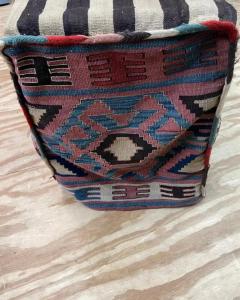 Antique Azerbaijan Shahsavan Cargo Bag or Mafrash Bedding Bags Soumak Kilim - 3971614