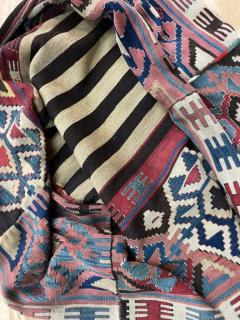Antique Azerbaijan Shahsavan Cargo Bag or Mafrash Bedding Bags Soumak Kilim - 3971692