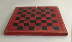 Antique Backgammon and Chess Board Book Box - 1816490