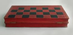 Antique Backgammon and Chess Board Book Box - 1816494