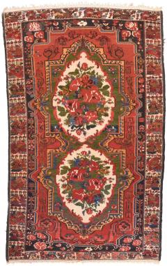 Antique Bakhtiari Rug 5 5 x 8 7  - 4458707